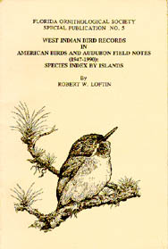 West Indian Bird Records in American Birds and Audubon Field Notes - Click to Enlarge